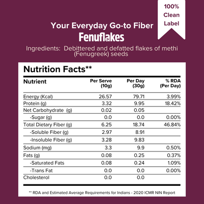 Fenuflakes - Protein and Fiber rich food (1kg)